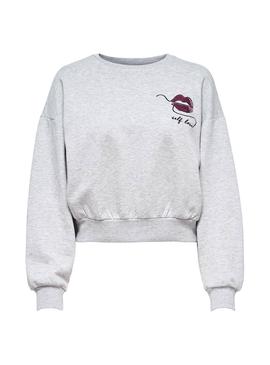Sudadera Only Zita Gris para Mujer