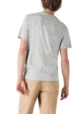 Camiseta Lacoste Italic Gris para Hombre