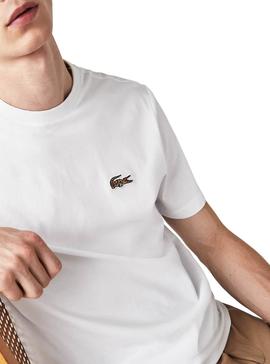 Camiseta Lacoste National Geographic Blanco Hombre