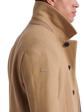 Abrigo Superdry Wool Camel para Hombre