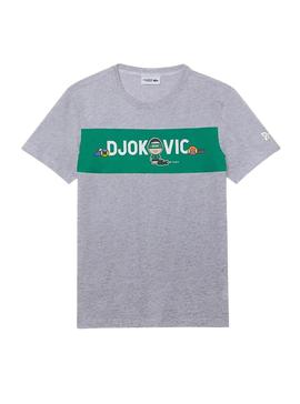 Camiseta Lacoste Djokovic YSY Gris para Hombre