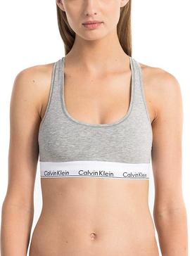 Bralette Calvin Klein Gris Mujer