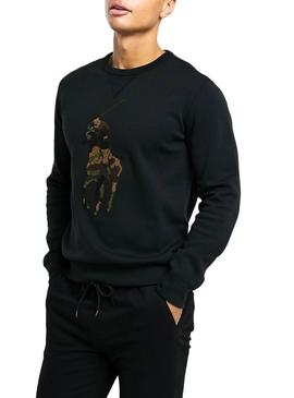 Sudadera Polo Ralph Lauren Big Pony Negro Hombre