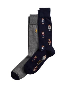 Calcetines Polo Ralph Lauren Bear Marino Hombre