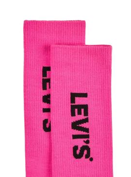 Calcetines Levis Neon Sport Rosa para Mujer