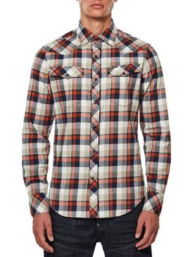 Camisa G-Star 3301 Slim Cuadros Rojo Hombre