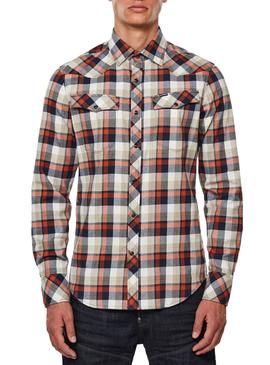 Camisa G-Star 3301 Slim Cuadros Rojo Hombre