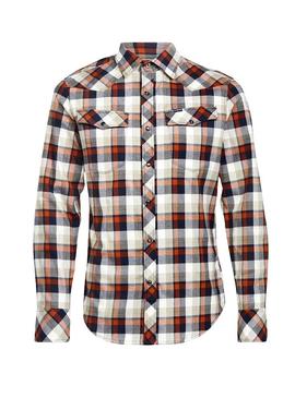 Camisa G-Star 3301 Slim Cuadros Rojo Hombre