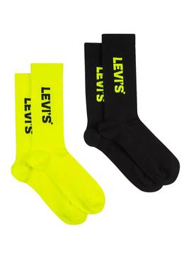 Calcetines Levis Neon Sport Amarillo Hombre Mujer