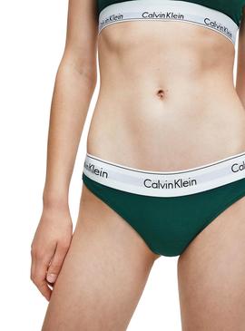 Braga Calvin Klein Bikini Verde para Mujer