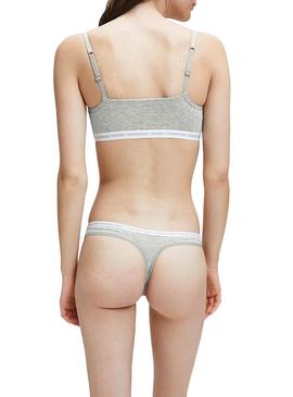 Tanga Calvin Klein Pack 2 Gris para Mujer