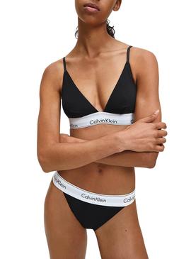 Tanga Calvin Klein Negro para Mujer