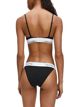 Top Calvin Klein Triangle Negro para Mujer