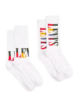 Calcetines Levis Logo Multicolor Hombre Mujer