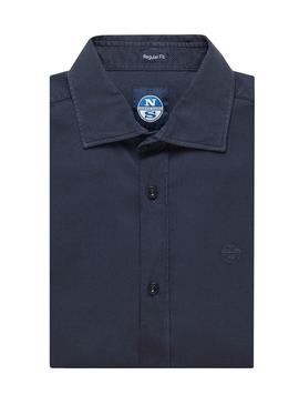 Camisa North Sails Basic Azul Marino para Hombre