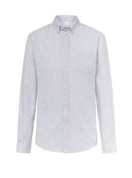 Camisa HKT by Hackett Bengal Gris y Blanco Hombre