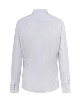 Camisa HKT by Hackett Bengal Gris y Blanco Hombre