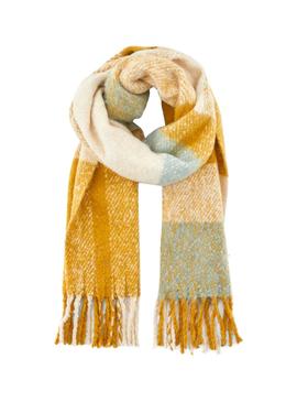 Bufanda Pieces Suljic Mostaza para Mujer