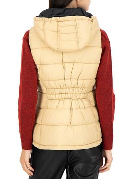 Chaleco Pepe Jeans Chia Beige para Mujer