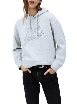 Sudadera Pepe Jeans Carina Gris para Mujer