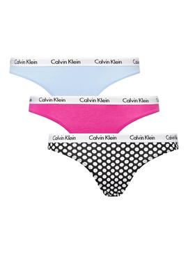 Pack De Tangas Calvin Klein Dot para Mujer