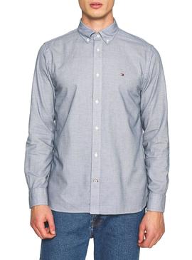 Camisa Tommy Hilfiger Dobby azul para Hombre