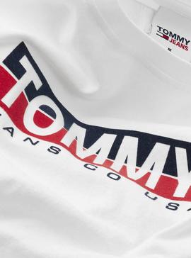 Camiseta Tommy Jeans Contrast Blanco para Hombre