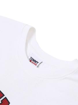 Camiseta Tommy Jeans Collegiate Blanco para Mujer