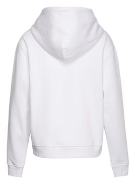 Sudadera Tommy Jeans Classic Hoodie Blanco Mujer