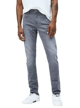 Pantalon Vaquero Pepe Jeans Finsbury Gris Hombre