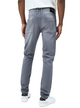 Pantalon Vaquero Pepe Jeans Finsbury Gris Hombre