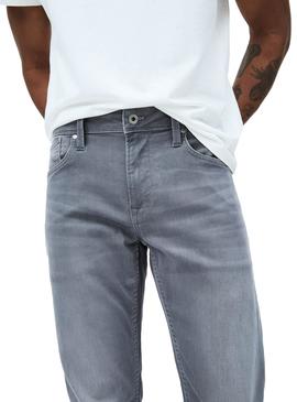 Pantalon Vaquero Pepe Jeans Finsbury Gris Hombre