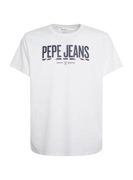 Camiseta Pepe Jeans Brenton Blanco para Hombre