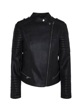 Cazadora Biker Pepe Jeans Lenna Negro Para Mujer