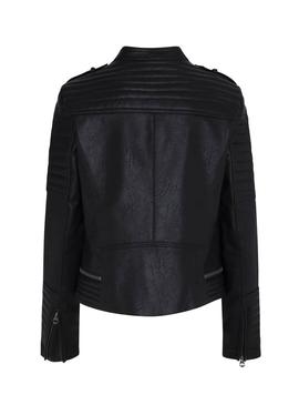 Cazadora Biker Pepe Jeans Lenna Negro Para Mujer