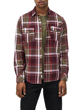 Camisa Pepe Jeans Chester Cuadros Para Hombre