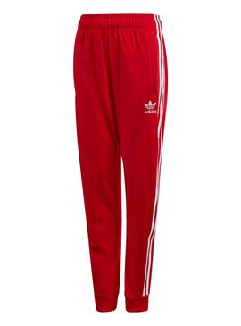 Pantalon Adidas Track Rojo para Niño y Niña