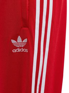 Pantalon Adidas Track Rojo para Niño y Niña