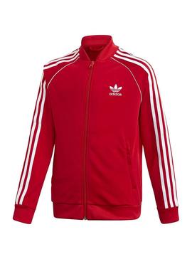 Sudadera Adidas Track Rojo para Niño y Niña