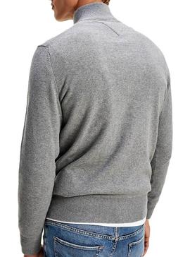 Jersey Tommy Hilfiger Pima Perkins Gris Hombre