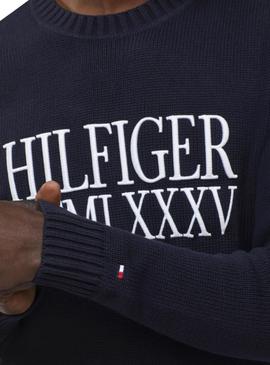 Jersey Tommy Hilfiger Embroidery Marino Hombre