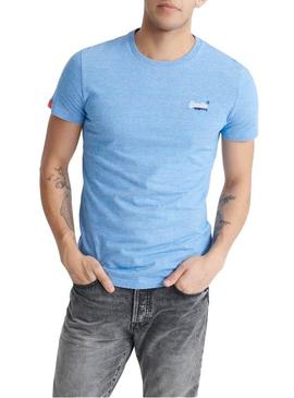 Camiseta Superdry Original Vintage Azul Hombre