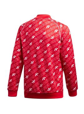 Todos Definitivo línea Chaqueta Adidas J TRF SST Rojo