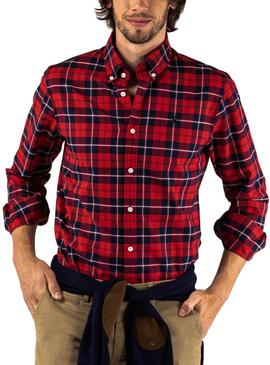 Camisa El Ganso Basket Weave Rojo Hombre