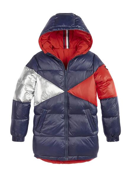 CAZADORA ACOLCHADA CON CAPUCHA NIÑA TOMMY HILFIGER ESSENTIALS