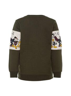 Sudadera Name It Mickey Olaf Verde Niño