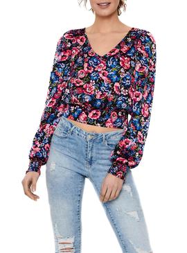 Camisa Only Gina Flores Multicolor para Mujer