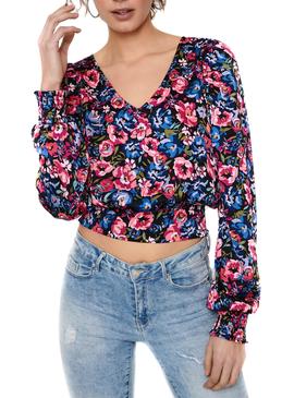 Camisa Only Gina Flores Multicolor para Mujer