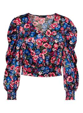 Camisa Only Gina Flores Multicolor para Mujer