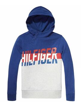 Sudadera Tommy Hilfiger Split Panel Azul